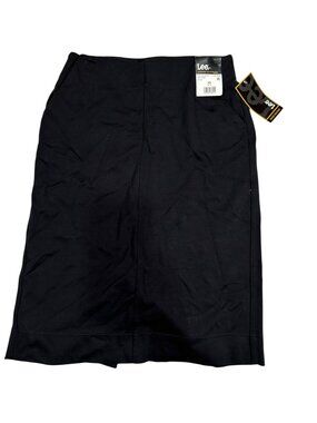 Lee Comfort Waistband Pull-On High-Rise Skirt XS Black Viscose Blend